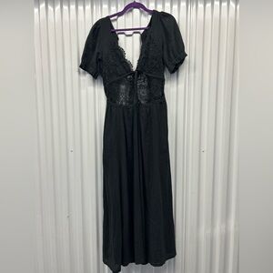 Free People All You Need is Lace Midi Dress Large